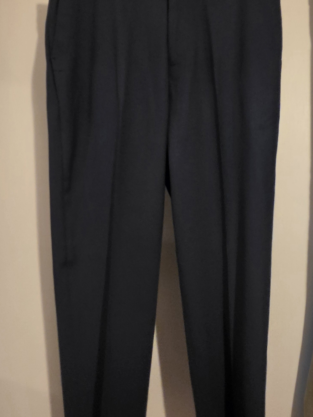 J.M. Haggar Classic Fit Dress Pants Men's 34x30 Navy Stretch Flat Front